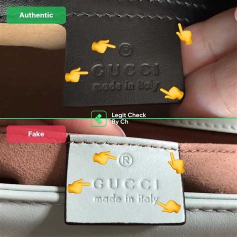 gucci marmont small real vs fake|how to check gucci marmont bag.